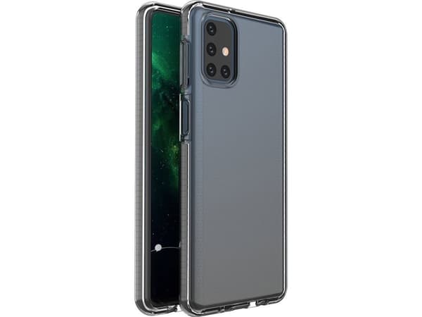 Hurtel Spring Case cover gel cover with colored frame for Samsung Galaxy M51 black
