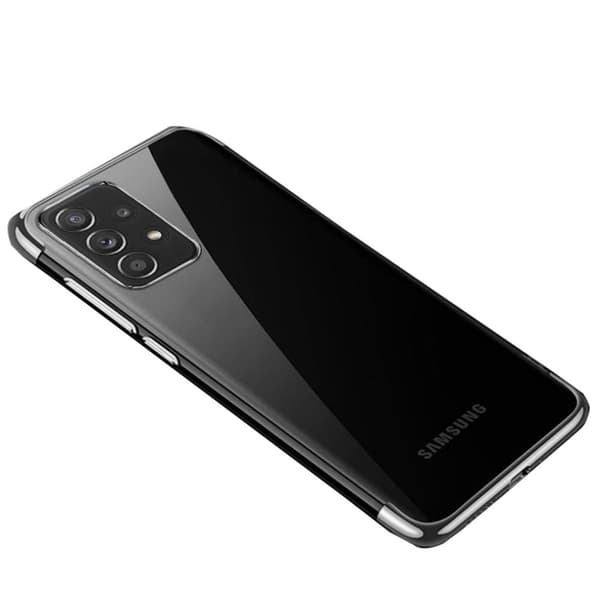 Stötdämpande Silikonskal - Samsung Galaxy A52 Silver Silver