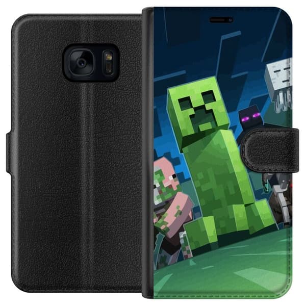 Samsung Galaxy S7 Lommeboketui MineCraft