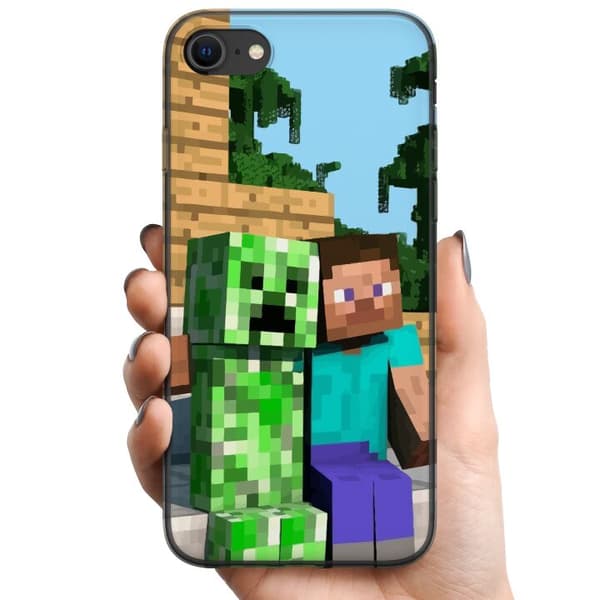 Apple iPhone 8 TPU Mobilcover MineCraft