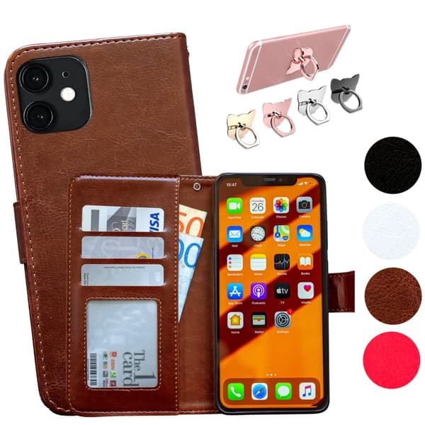 iPhone 11 - Læder cover / Beskyttelse Brown