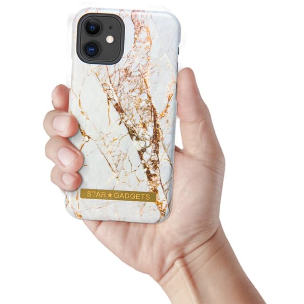 iPhone 11 - Skal / Skydd / Blommor / Marmor