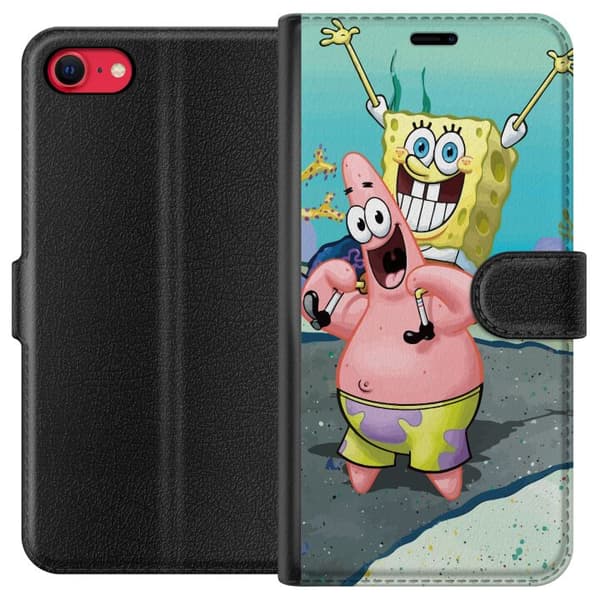 Apple iPhone 8 Lommeboketui SpongeBob Firkant