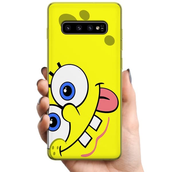 Samsung Galaxy S10+ TPU Mobilskal SpongeBob Fyrkant