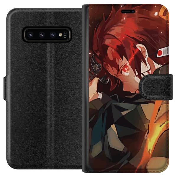 Samsung Galaxy S10 Lommeboketui Demon Slayer