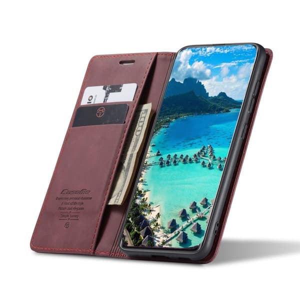 CASEME Plånboksfodral Xiaomi Mi 11 - Vinröd