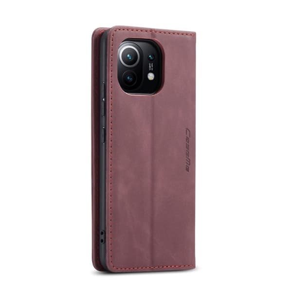 CASEME Plånboksfodral Xiaomi Mi 11 - Vinröd