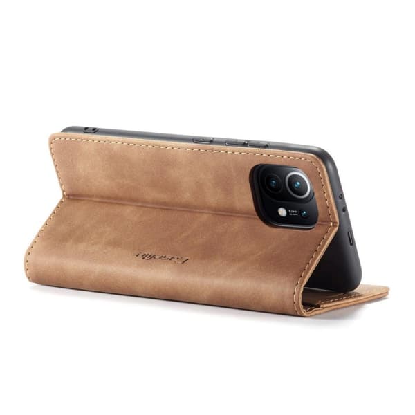 CASEME Plånboksfodral Xiaomi Mi 11 - Brun
