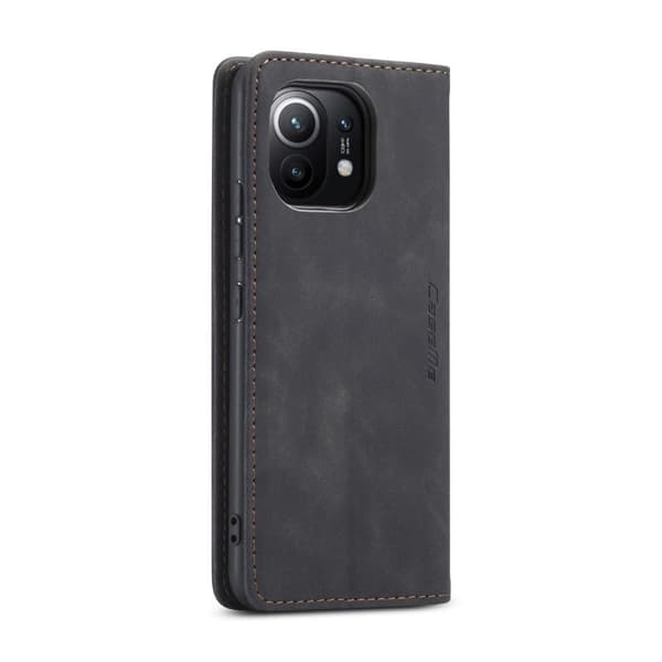 CASEME Retro tegnebog taske til Xiaomi Mi 11 - sort