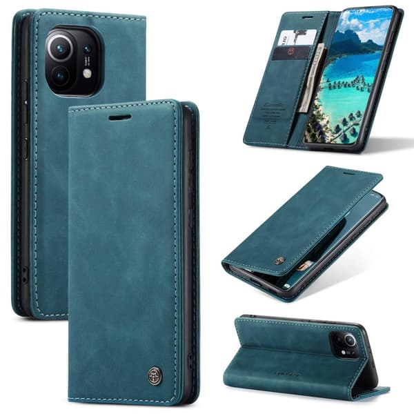 CASEME Plånboksfodral Xiaomi Mi 11 - Blå