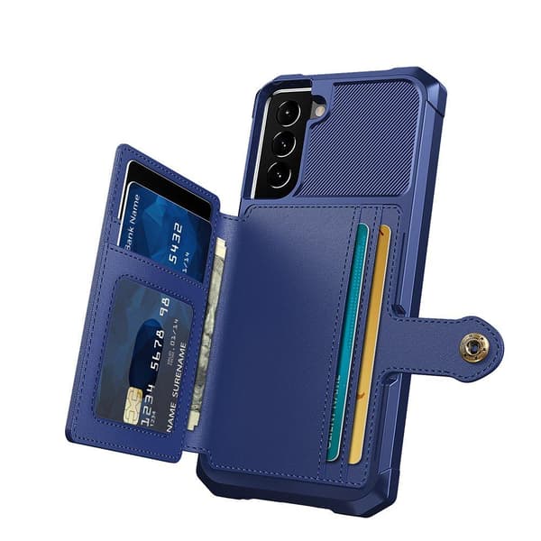 Effektfullt Skal med Korthållare - Samsung Galaxy S21 Plus