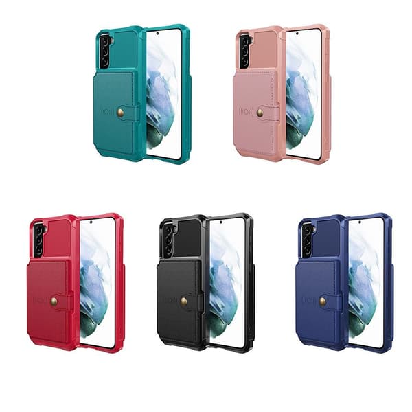 Effektfullt Skal med Korthållare - Samsung Galaxy S21 Plus