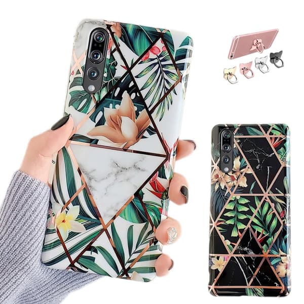 Huawei P20 Pro - Geometric Flower Case White