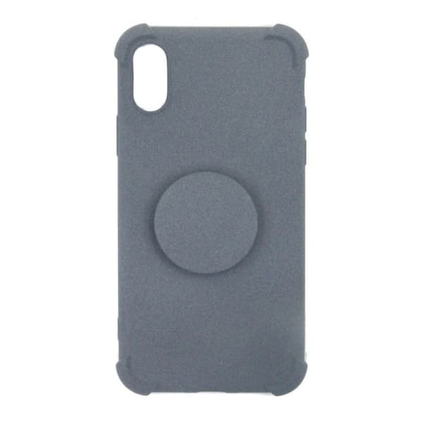 iPhone X/XS Skal Med Kickstand Stativ TPU - Grå