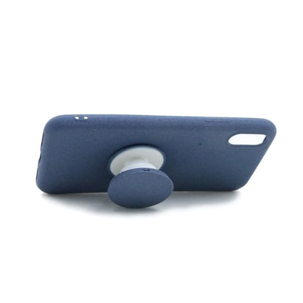 iPhone X/XS Skal Med Kickstand Stativ TPU - Blå