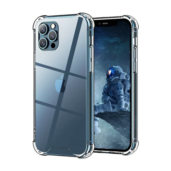 Stöttåligt Mobilskal iPhone 12 Pro Max - Transparent