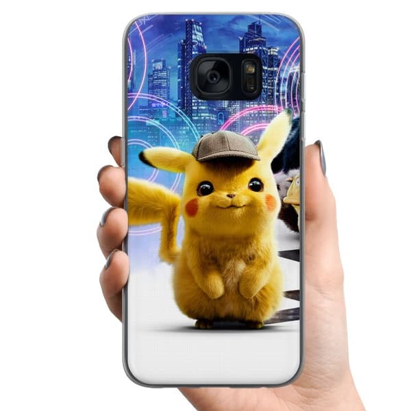 Samsung Galaxy S7 TPU Mobildeksel Etterforsker Pikachu