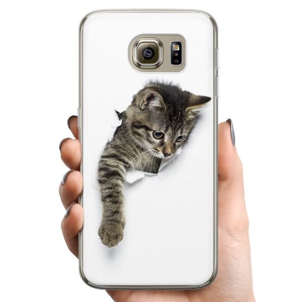 Samsung Galaxy S6 TPU Matkapuhelimen kuori Kissa