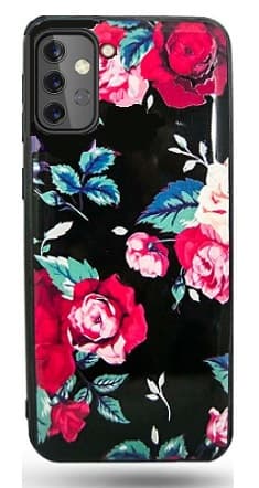 Samsung Galaxy A52 5G Skal - Svart med Rosor