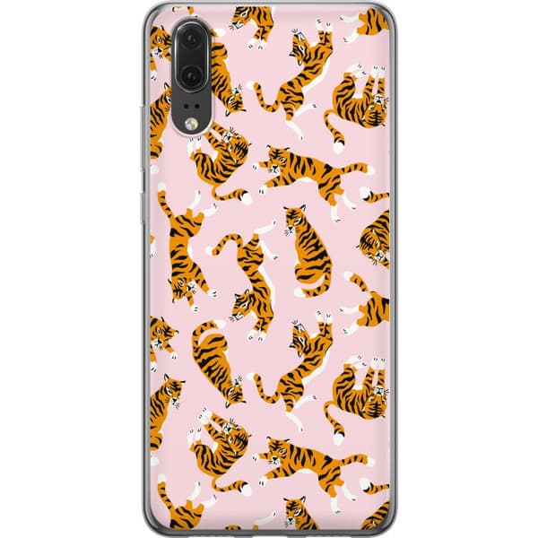 Huawei P20 Deksel / Mobildeksel - tiger