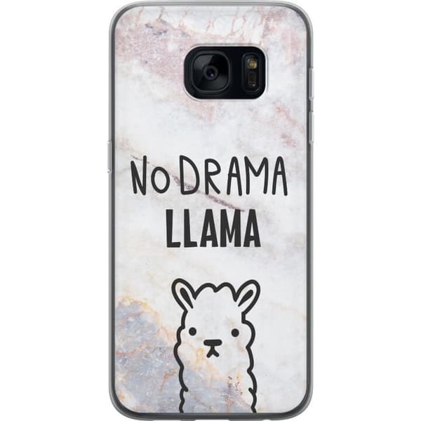 Samsung Galaxy S7 Skal / Mobilskal - Llama Marble