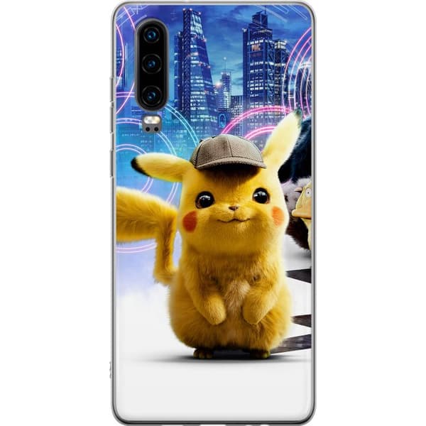 Huawei P30 Deksel / Mobildeksel - Etterforsker Pikachu
