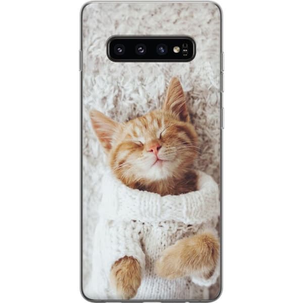 Samsung Galaxy S10 Cover / Mobilcover - Kat