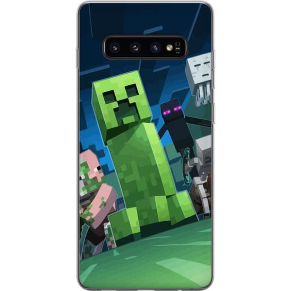 Samsung Galaxy S10 Deksel / Mobildeksel - MineCraft