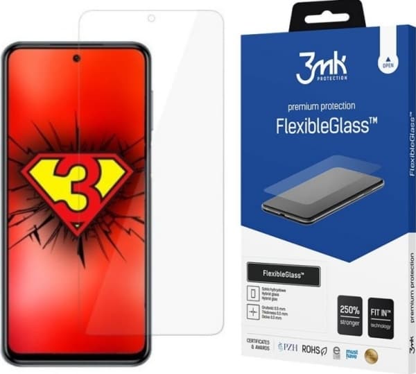 3MK 3mk 3mk FlexibleGlass hybridilasi Xiaomi Redmi Note 10 universaalille lasille