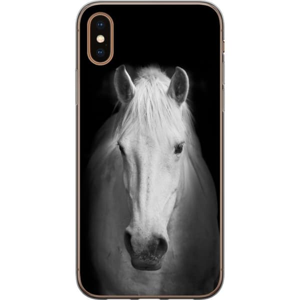 Apple iPhone X Deksel / Mobildeksel - Hvit Hest