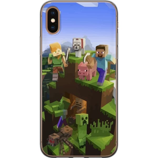 Apple iPhone X Cover / Mobilcover - MineCraft