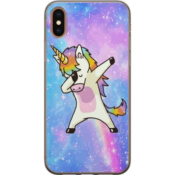 Apple iPhone X Cover / Mobilcover - Enhjørning