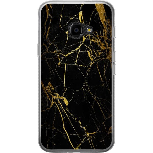 Samsung Galaxy Xcover 4 Skal / Mobilskal - Marble Black&Gold