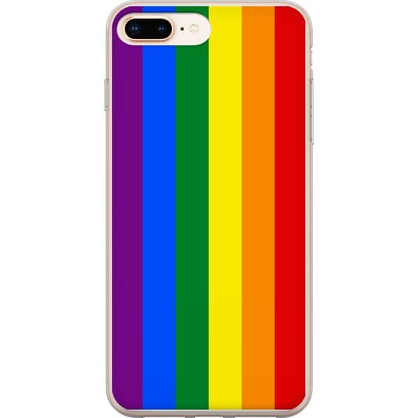 Apple iPhone 8 Plus Cover / Mobilcover - Pride Flagga