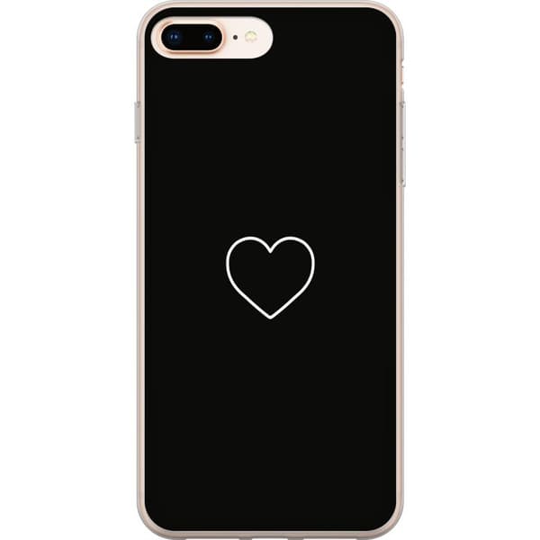Apple iPhone 8 Plus Cover / Mobilcover - Hjerte