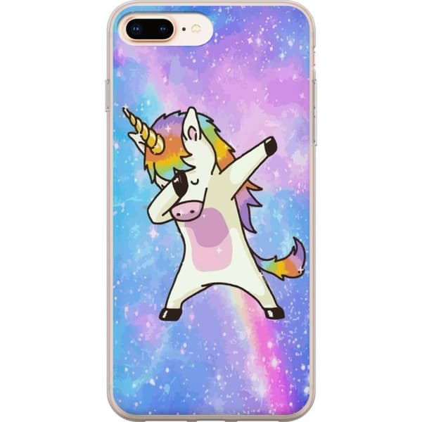 Apple iPhone 8 Plus Cover / Mobilcover - Enhjørning