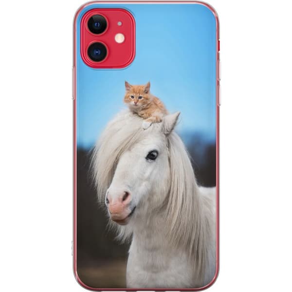 Apple iPhone 11 Skal / Mobilskal - Häst & Katt