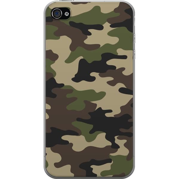 Apple iPhone 4 Skal / Mobilskal - Woodland Camo