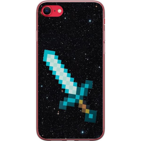 Apple iPhone 8 Cover / Mobilcover - Minecraft Sværd