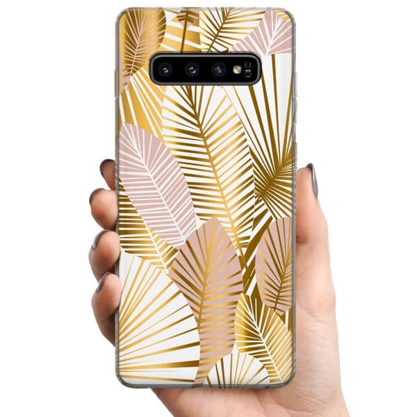 Samsung Galaxy S10 TPU Mobildeksel Gull