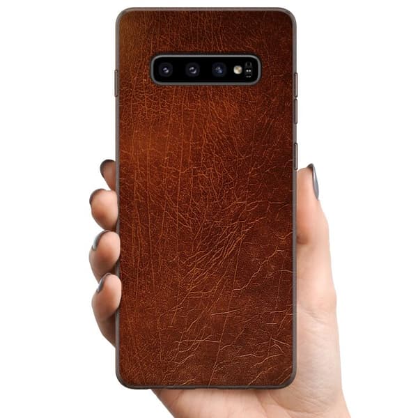 Samsung Galaxy S10 TPU Mobildeksel Lær