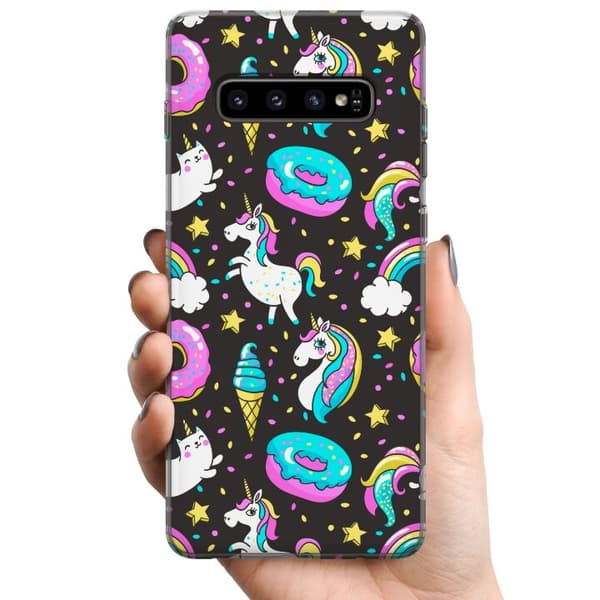 Samsung Galaxy S10 TPU Mobildeksel Unicorn