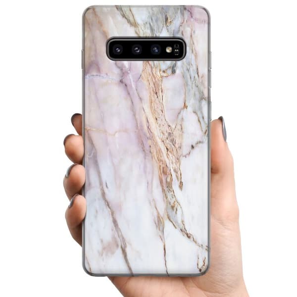 Samsung Galaxy S10 TPU Mobildeksel Marmor