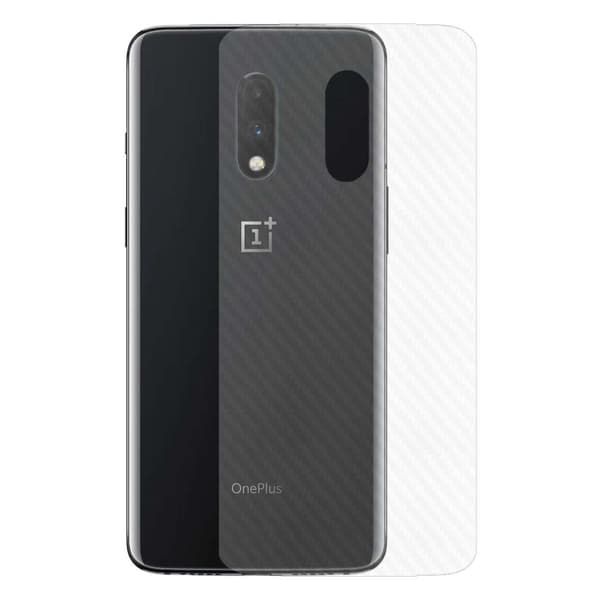 3-pack OnePlus 7 Kolfiber Vinyl Skin Dekal Skyddsfilm Baksida