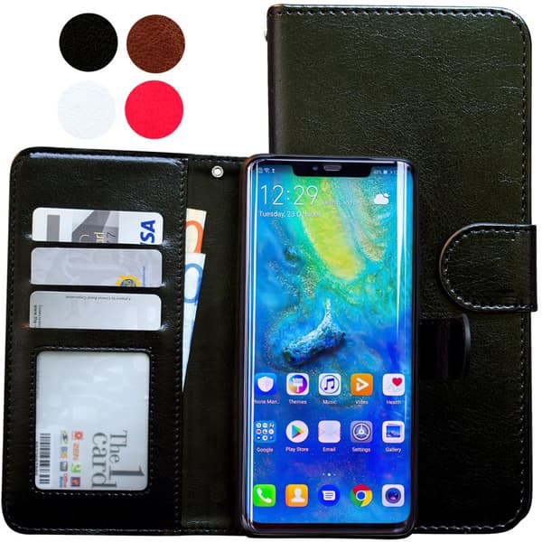 Huawei Mate 20 Pro - Nahkakotelo / Suoja Brown