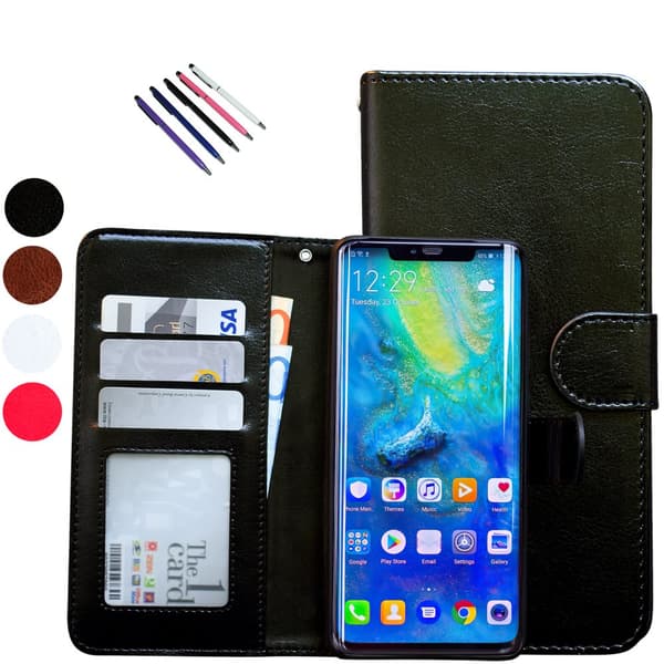 Huawei Mate 20 Pro - Læder cover / Beskyttelse Pink