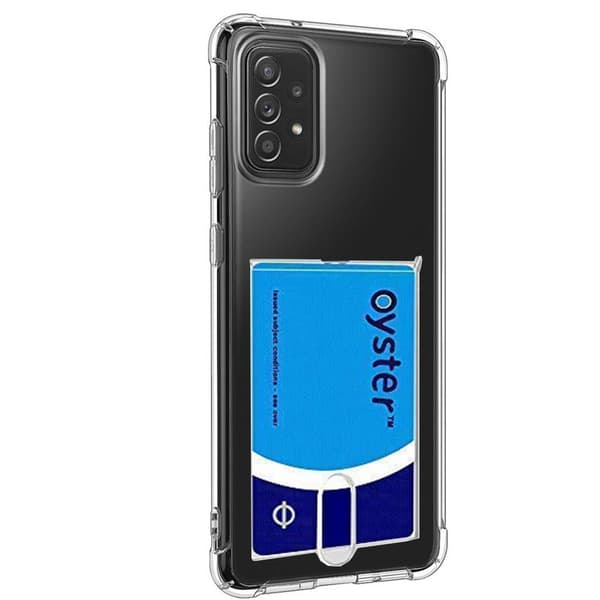 Stötdämpande Silikonskal med Kortfack - Samsung Galaxy A52