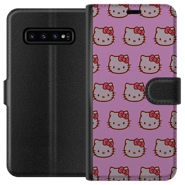 Samsung Galaxy S10 Lommeboketui Hello Kitty