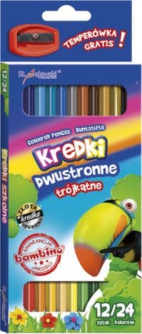 St. Majewski Double-sided pencil crayons 24 colors + Sharpener