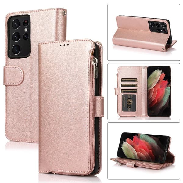 Samsung Galaxy S21 Ultra - Stilsäkert Smidigt Plånboksfodral